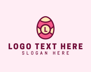 Festive Easter Egg  Logo