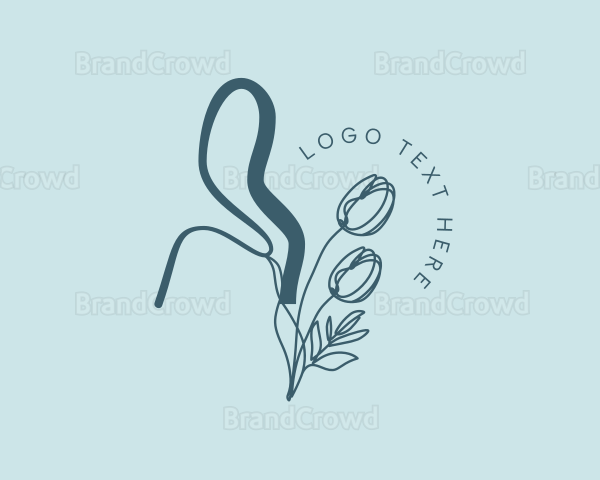 Tulip Flower Florist Logo