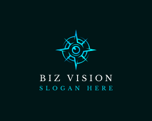 Eye Compass Navigation logo design