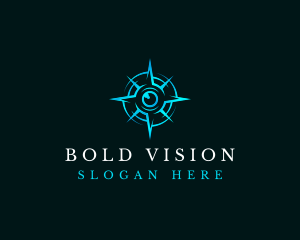 Eye Compass Navigation logo design