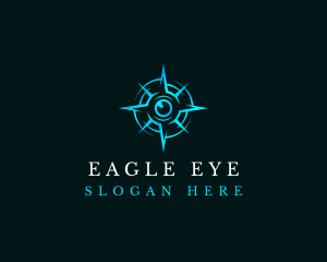 Eye Compass Navigation logo design