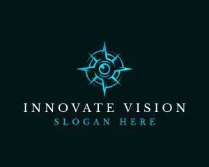 Eye Compass Navigation logo design