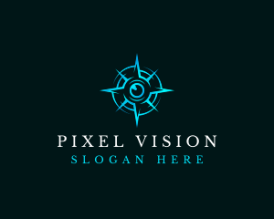 Eye Compass Navigation logo design