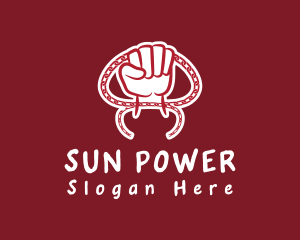 Power Fist Chain logo design