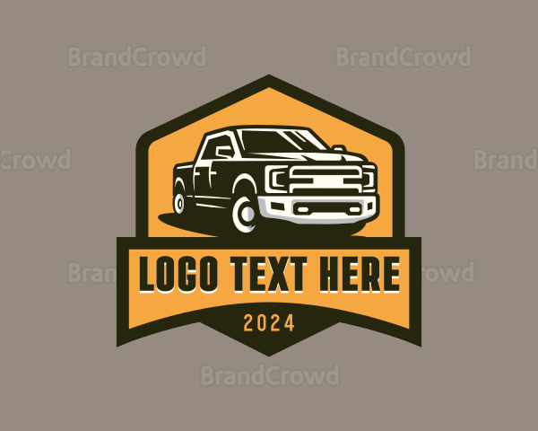 Vehicle Pickup Truck Logo