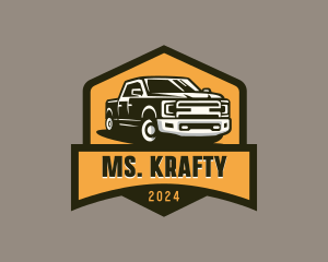 Vehicle Pickup Truck Logo