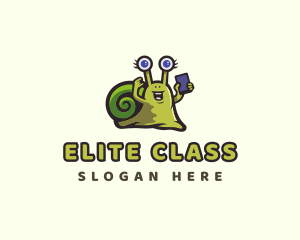 Snail Smartphone Gadget logo design