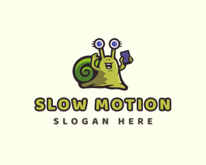 Snail Smartphone Gadget logo design