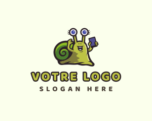 Device - Snail Smartphone Gadget logo design