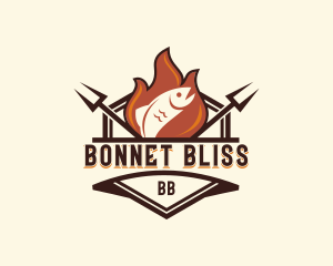 Gourmet Fish Barbecue logo design