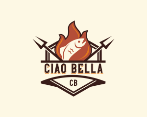 Gourmet Fish Barbecue logo design