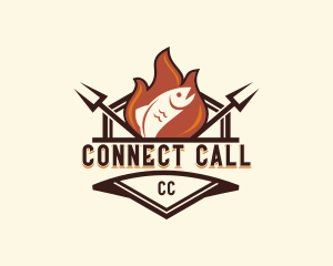 Gourmet Fish Barbecue logo design