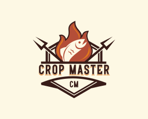 Gourmet Fish Barbecue logo design