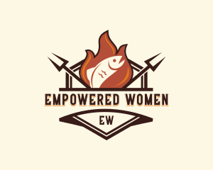 Gourmet Fish Barbecue logo design