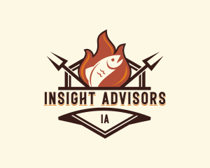 Gourmet Fish Barbecue logo design