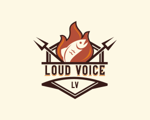 Gourmet Fish Barbecue logo design