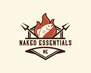 Gourmet Fish Barbecue logo design