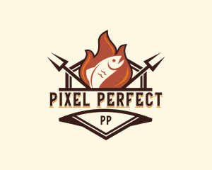 Gourmet Fish Barbecue logo design