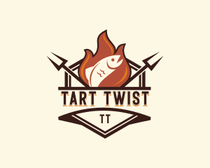 Gourmet Fish Barbecue logo design