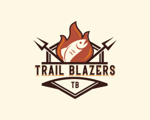 Gourmet Fish Barbecue logo design