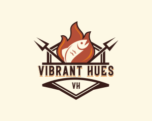 Gourmet Fish Barbecue logo design