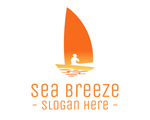 Sailing - Fisherman Sail Boat logo design