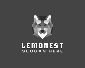 Veterinary - Geometric Gradient Wolf logo design