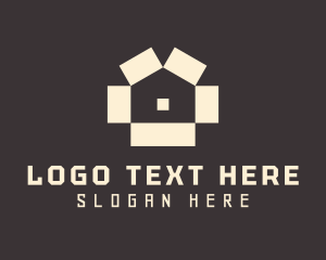 House - House Village Property logo design