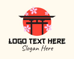 Japanese Flower Architecture  Logo