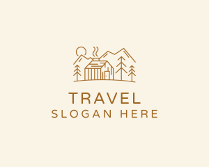 Nature Mountain Travel logo design