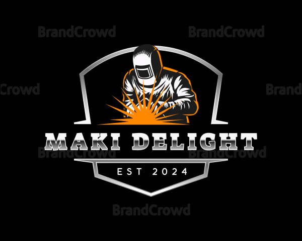 Welding Mask Mechanic Logo