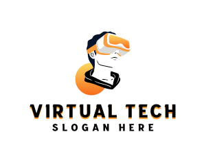 Virtual - Virtual Tech Gamer logo design