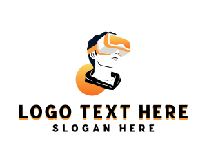 Vlogger - Virtual Tech Gamer logo design