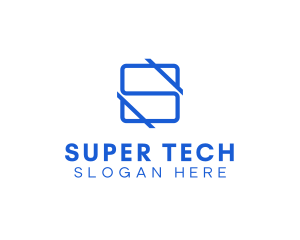 Tech Professional Letter S logo design