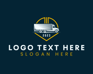 Delivery - Shipping Transport Truck logo design