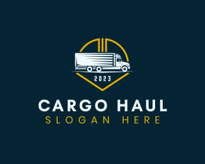 Shipping Transport Truck logo design