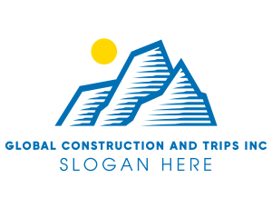 Trip - Sun Mountain Trekking logo design