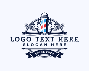 Barbershop - Luxury Barbershop Groomer logo design