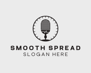 Studio Microphone Broadcast logo design