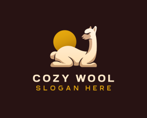 Wool - Alpaca Llama Animal logo design