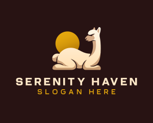 Sanctuary - Alpaca Llama Animal logo design