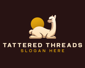 Alpaca Llama Animal logo design