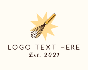 Sieve - Baking Kitchen Whisk logo design