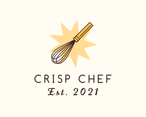 Baking Kitchen Whisk logo design