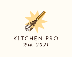 Cookware - Baking Kitchen Whisk logo design