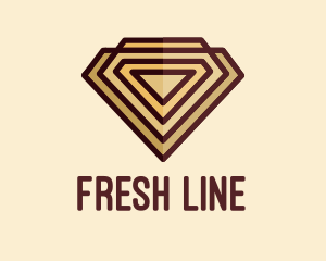 Diamond Line Art Patterrn logo design