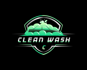 Car Wash Clean Polish logo design