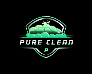 Car Wash Clean Polish logo design