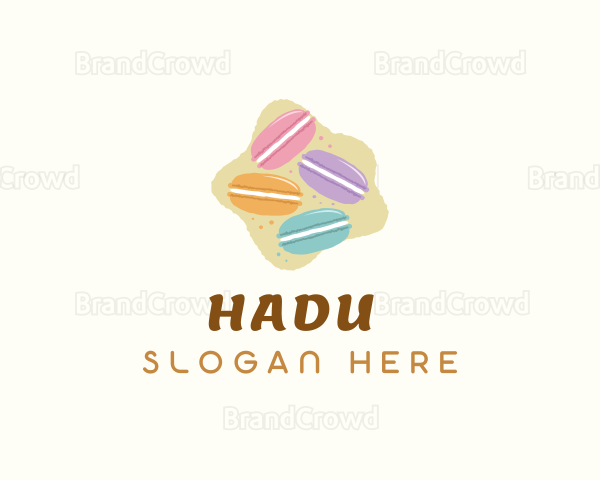 Macaroons Pastry Dessert Logo