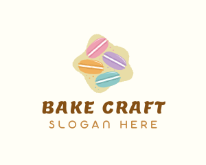 Macaroons Pastry Dessert logo design